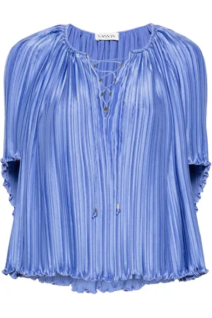 Lanvin Blusa plisada