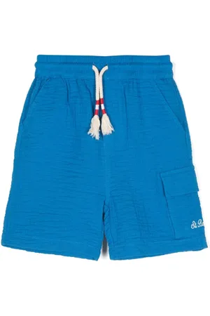 MC2 SAINT BARTH Pantalones cortos de tejido seersucker