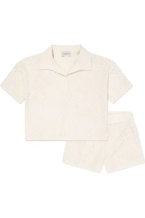 Moncler Set con pantalones cortos y top