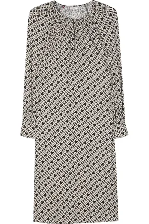 Tommy Hilfiger Vestido midi con motivo del monograma
