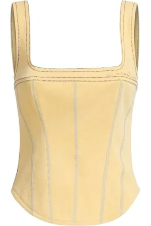 Marni Top estilo corsé a rayas