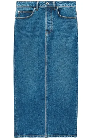 Alexander Wang Falda midi vaquera