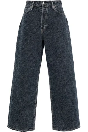 Acne Studios Vaqueros holgados con logo en relieve
