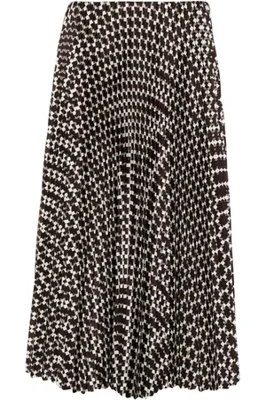 Ralph Lauren Falda midi con motivo geométrico