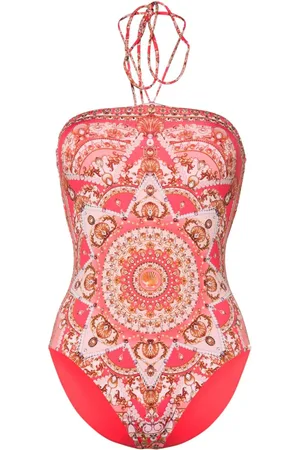 Camilla Bañador Shell Games con cuello halter