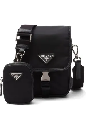 Prada Bolso messenger Re-Nylon con placa del logo