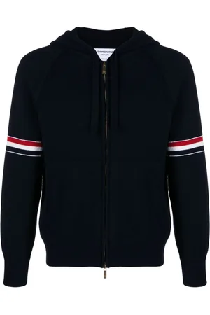 Thom Browne Sudadera con capucha y rayas RWB