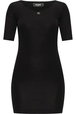 Dsquared2 Vestido corto con placa del logo