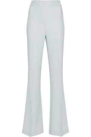 HEBE STUDIO Pantalones acampanados de tejido jersey