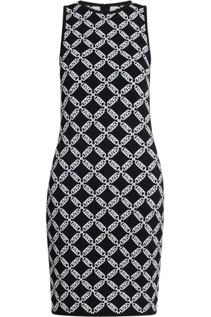 Michael Kors Vestido midi con motivo Empire Logo