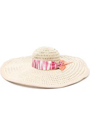 Missoni Sombrero de verano con detalle de pañuelo