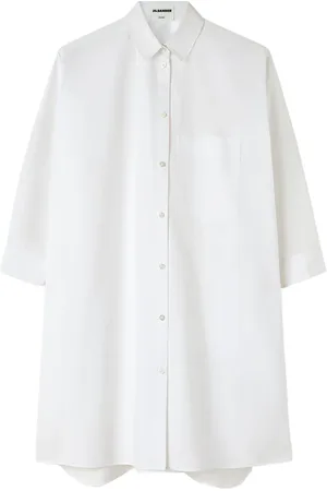 Jil Sander Vestido camisero acampanado