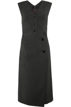 GOEN.J Vestido corto con panel de chaleco
