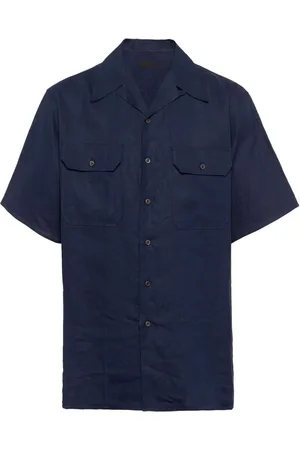 Prada Camisa con logo triangular