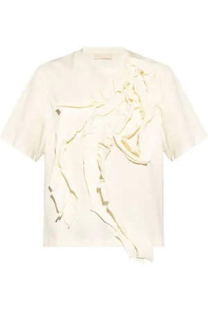 ULLA JOHNSON Camiseta Aris con volantes