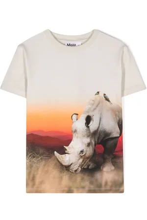 Molo Camiseta Roxo con estampado gráfico