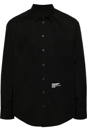 Dsquared2 Camisa de popelina con logo estampado
