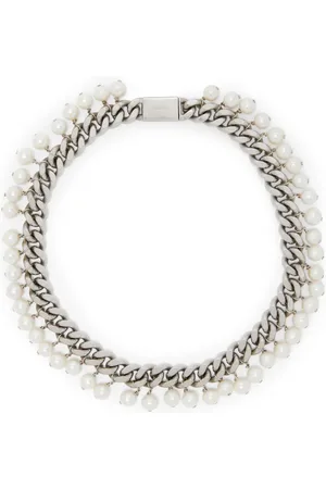 Jil Sander Collar de cadena con perlas de agua dulce