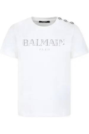Balmain Camiseta con logo estampado