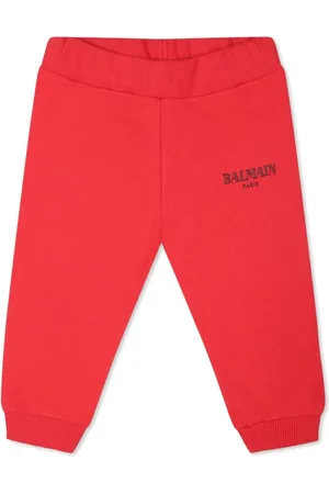 Balmain Pantalones de chándal con logo bordado