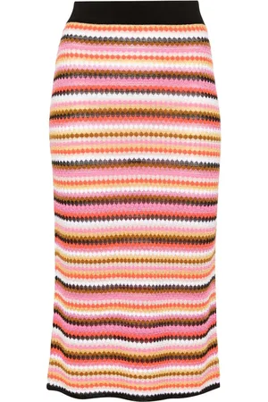 Missoni Falda midi a rayas