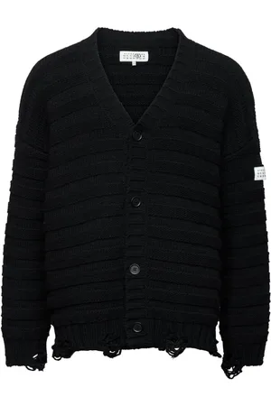 Maison Margiela Cárdigan de punto con cuello en V