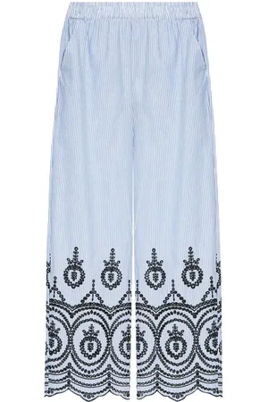 Munthe Pantalones con motivo bordado