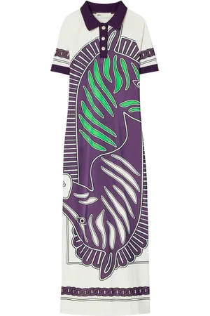 Tory Burch Vestido tipo polo de malla