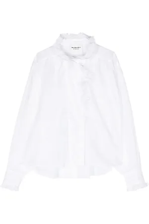 Marant Etoile Blusa Pamiala con ribete de volantes