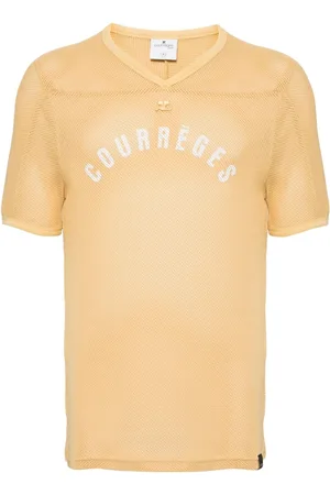 Courrèges Camiseta con logo estampado