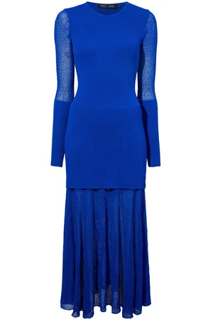 Proenza Schouler Vestido largo de punto fino Anita