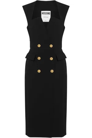 Moschino Vestido midi con doble botonadura