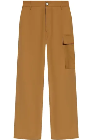 Marni Pantalones cargo con logo bordado
