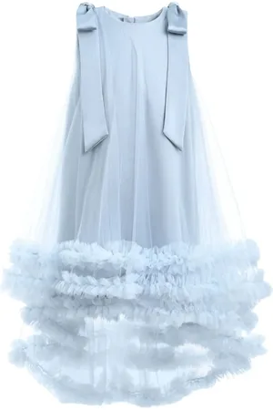 Tulleen Vestido Violeta con volantes