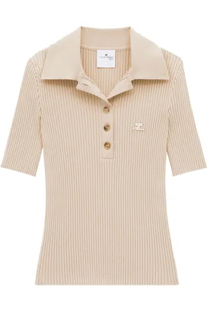 Courrèges Polo de canalé Iconic de canalé