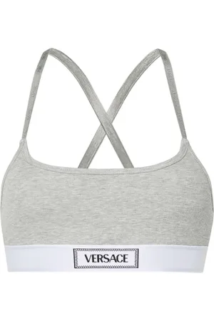 VERSACE Sujetador con logo en jacquard