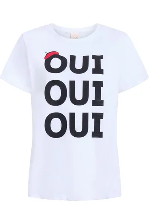Cinq A Sept Camiseta Shrunken Oui Oui Oui