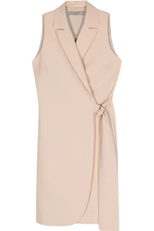 D.EXTERIOR Vestido midi cruzado