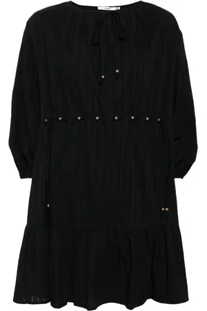 B+AB Vestido con aplique de cuentas