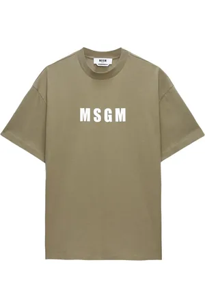 Msgm Camiseta con logo estampado