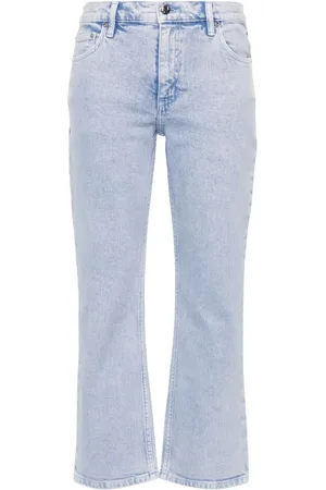 Tory Burch Vaqueros capri de talle medio