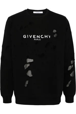 Givenchy Sudadera con logo y efecto envejecido