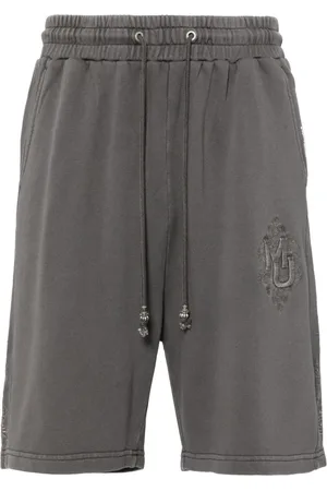 Musium Div. Pantalones cortos de chándal con logo bordado