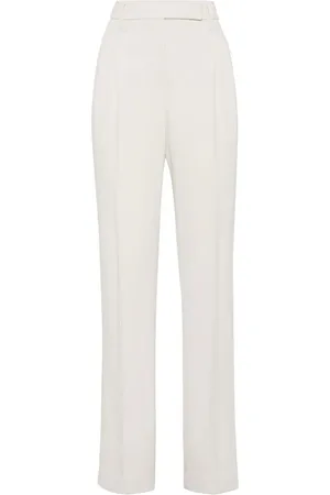 Brunello Cucinelli Pantalones de vestir de talle alto