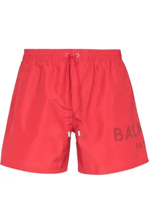 Balmain Bañador con logo estampado