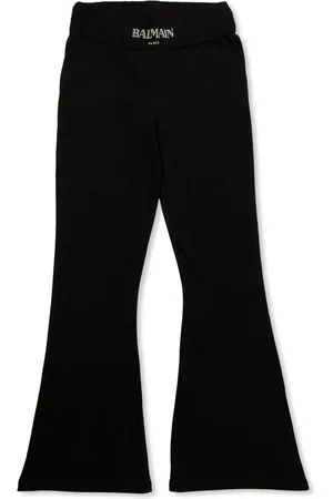 Balmain Pantalones de chándal acampanados con motivo floral