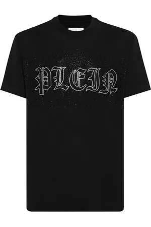 Philipp Plein Camiseta con logo de apliques
