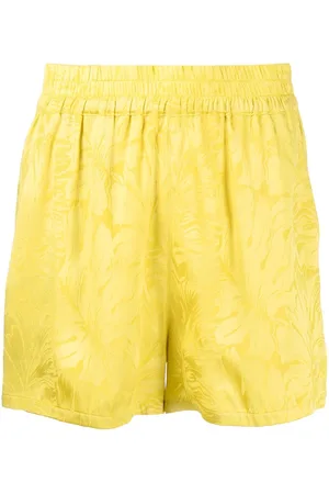 RTA Shorts con estampado de hojas