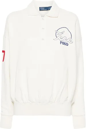 Ralph Lauren Sudadera tipo polo con logo bordado