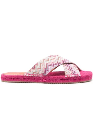 Missoni Alpargatas tejidas en zigzag